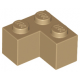 LEGO kocka 2x2 sarok, sötét sárgásbarna (2357)